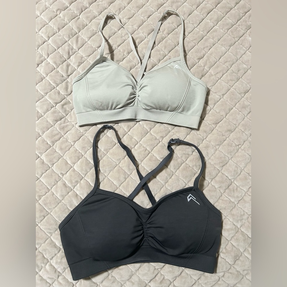 Oner Active Black and Cream Sports Bras Intimates